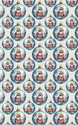 Santa & Ornaments - London Penny Gift Wrap