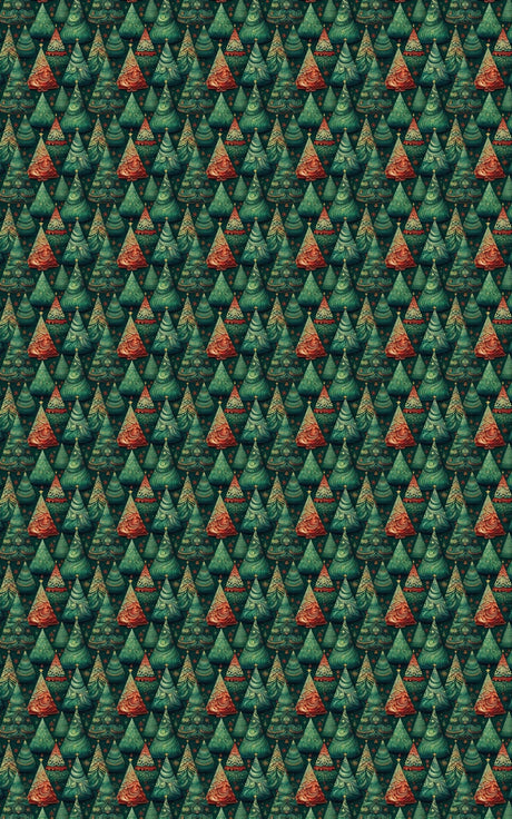 Festive Fir Fiesta - London Penny Gift Wrap