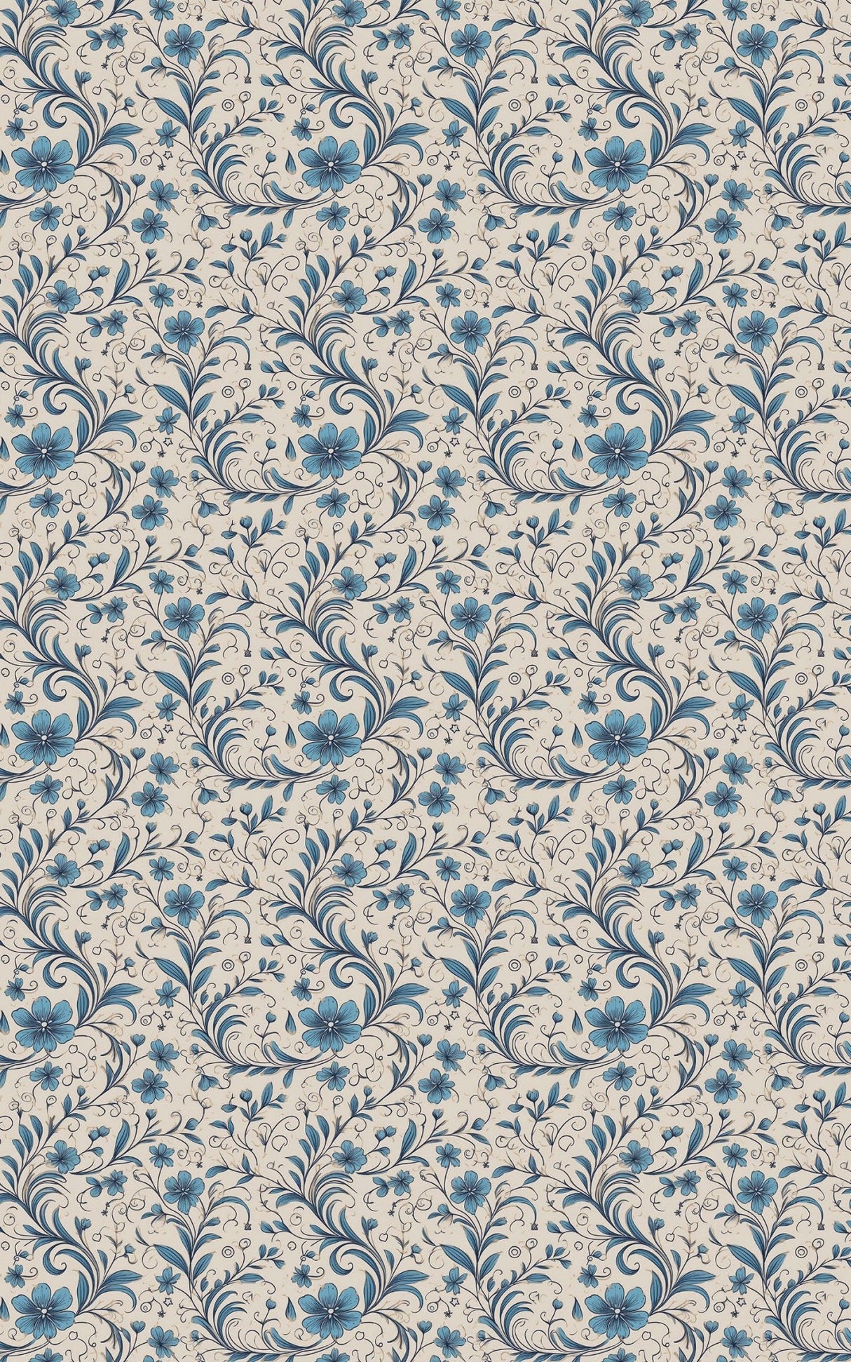 Something Blue Toile - London Penny Gift Wrap