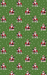 Santa Says 67 - Green - London Penny Gift Wrap