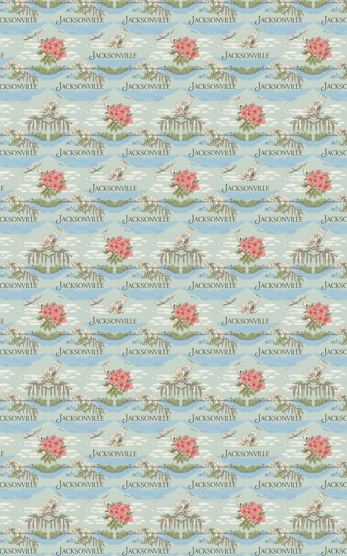Jacksonville – Southern Charm & Riverfront Wrapping Paper - London Penny Gift Wrap