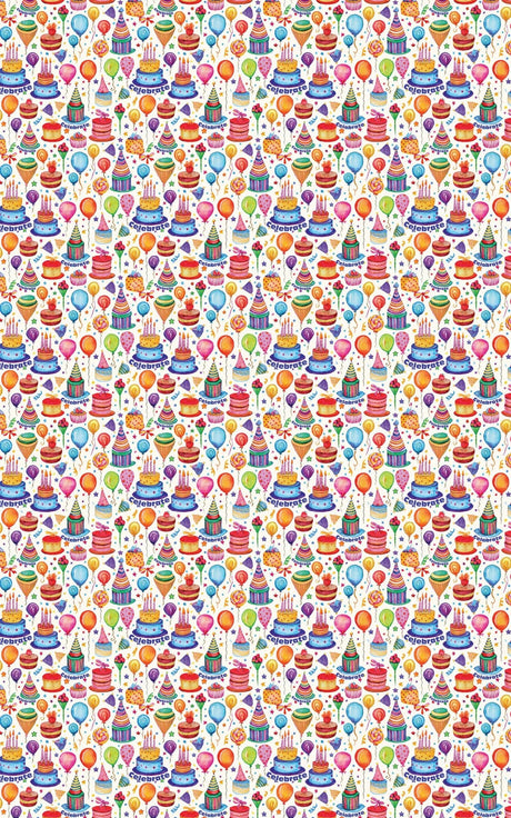 Cakes, Gifts & Birthday Wishes - London Penny Gift Wrap