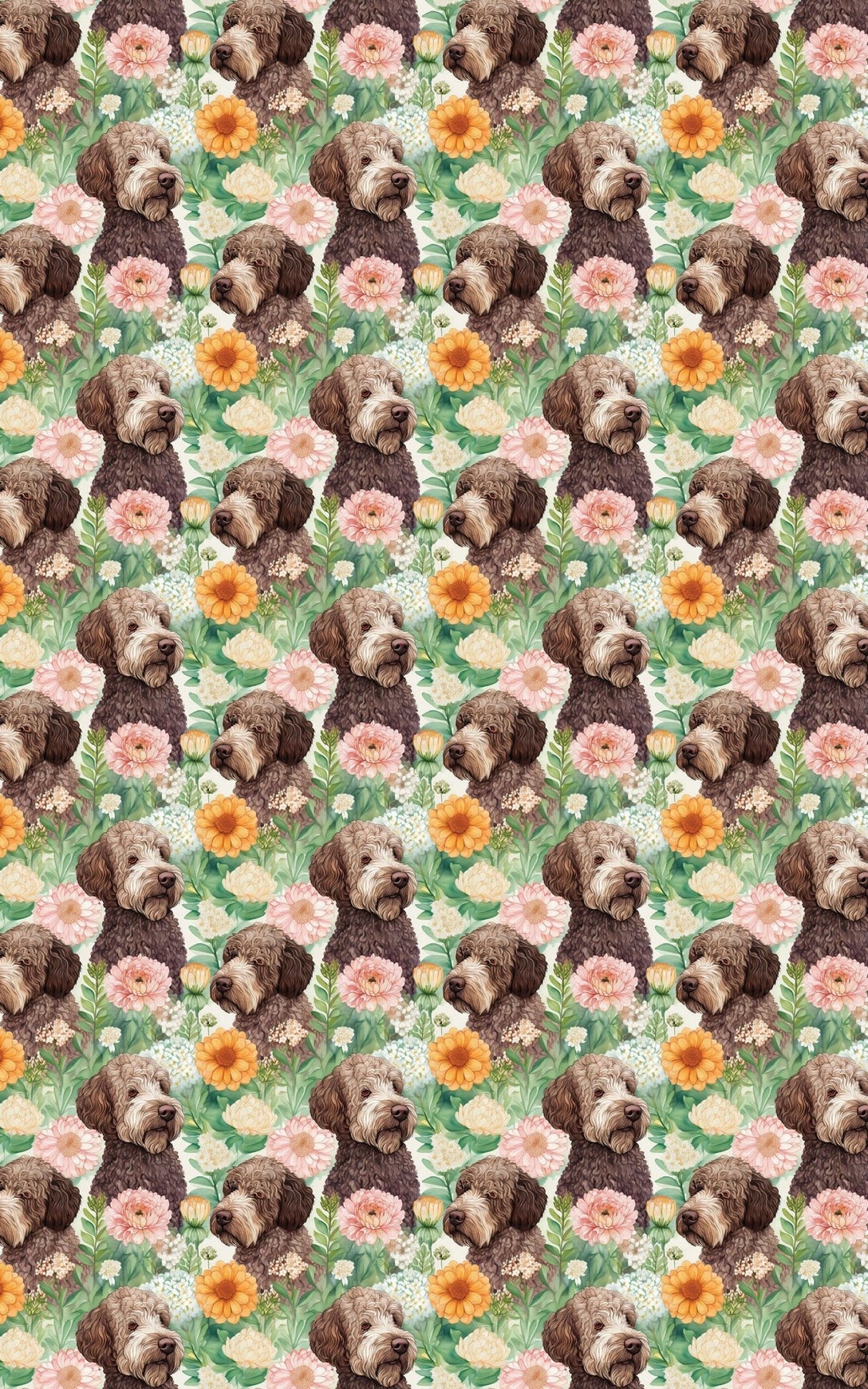 Spanish Water Dog Garden Party - London Penny Gift Wrap