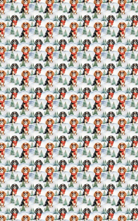 Cavalier King Christmas - London Penny Gift Wrap