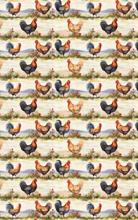 Cluck & Charm - London Penny Gift Wrap