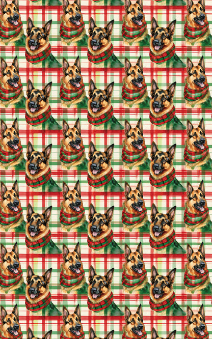 German Shepherd Plaid Parade