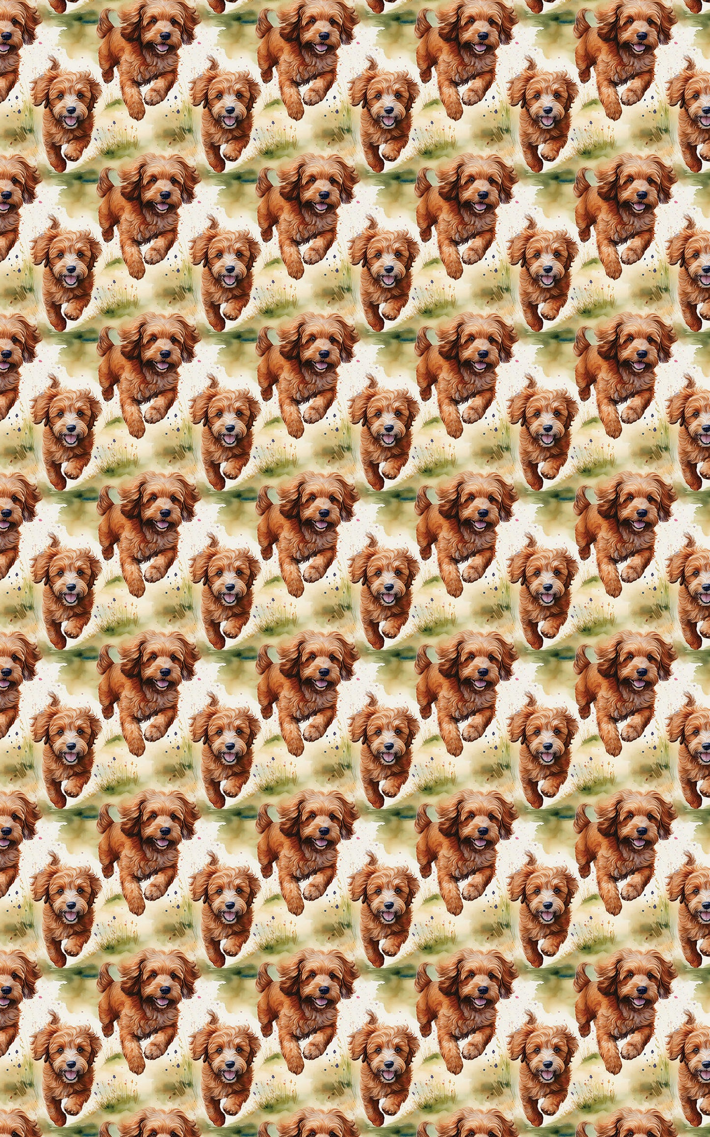 Sunlit Cavapoo Fields