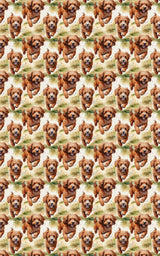 Sunlit Cavapoo Fields - London Penny Gift Wrap