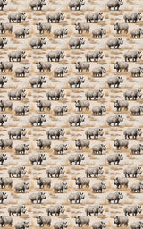 Safari Stroll: Rhinoceros - London Penny Gift Wrap