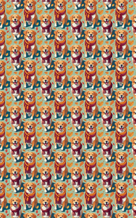 Crisp Golden Walk - London Penny Gift Wrap