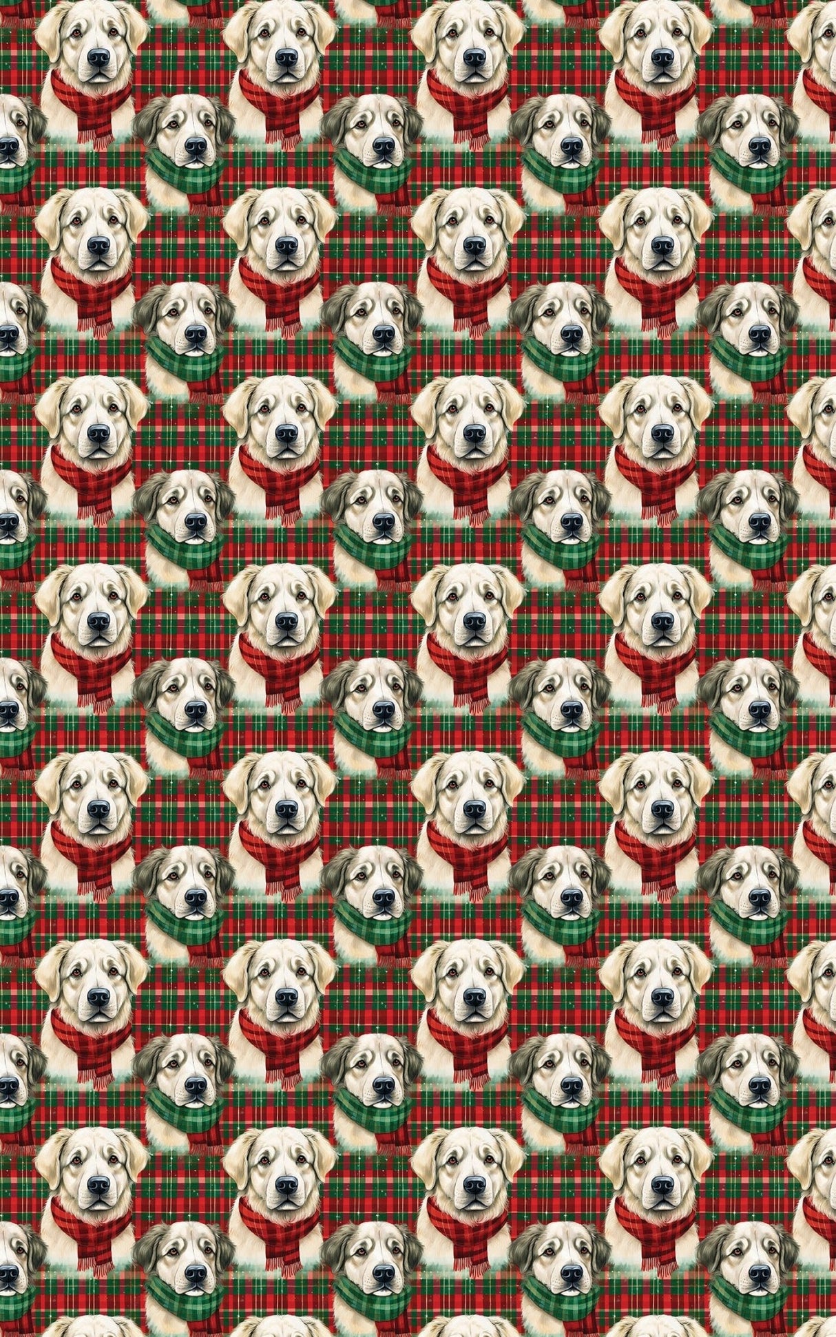Great Pyrenees Plaid Parade - London Penny Gift Wrap