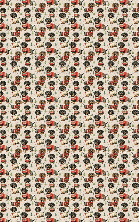 Dashing Dachshunds - London Penny Gift Wrap