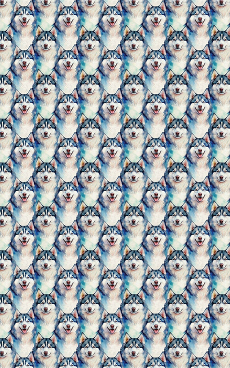Alaskan Malamute Puff - London Penny Gift Wrap