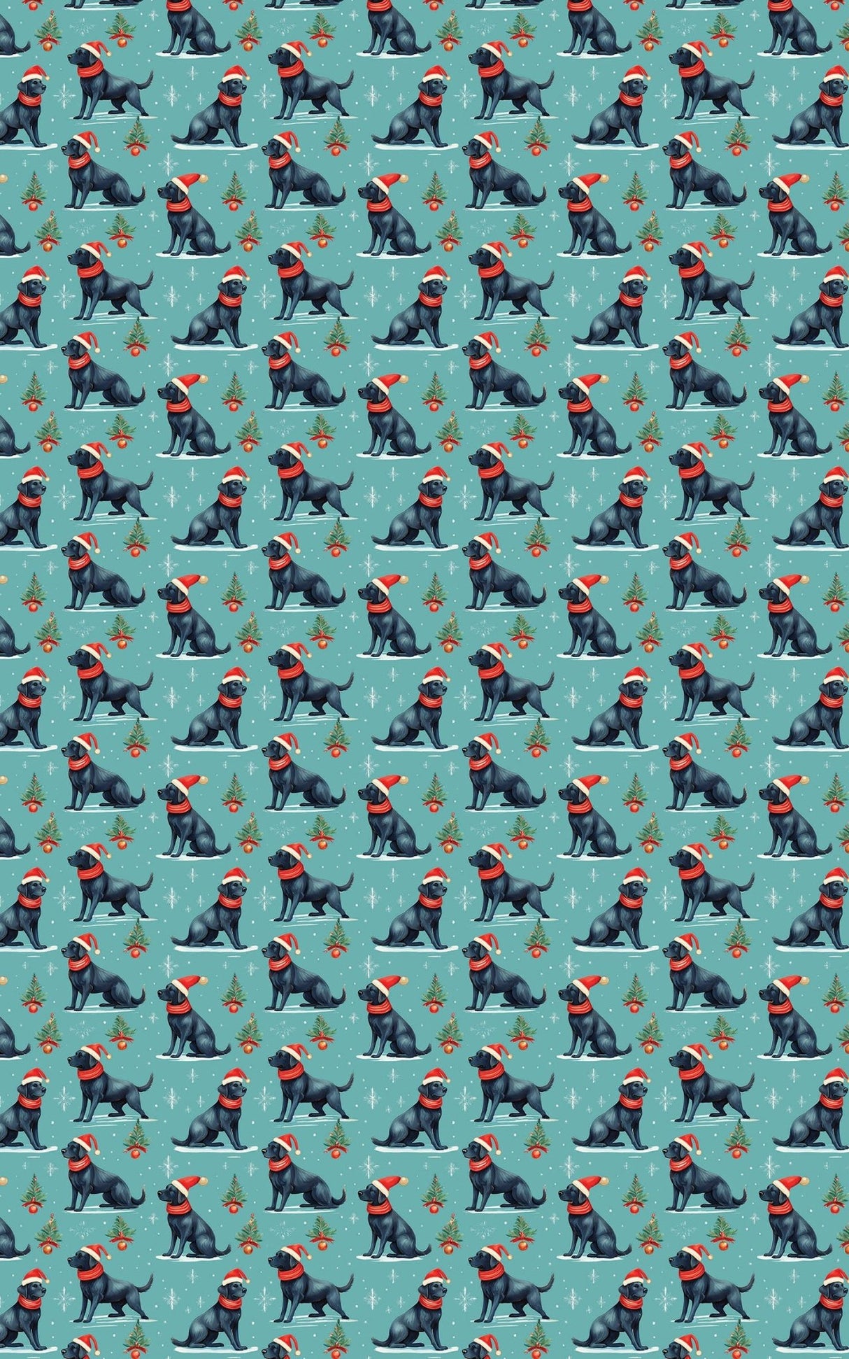 Howliday Retriever Cheer - London Penny Gift Wrap