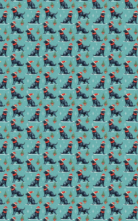 Howliday Retriever Cheer - London Penny Gift Wrap