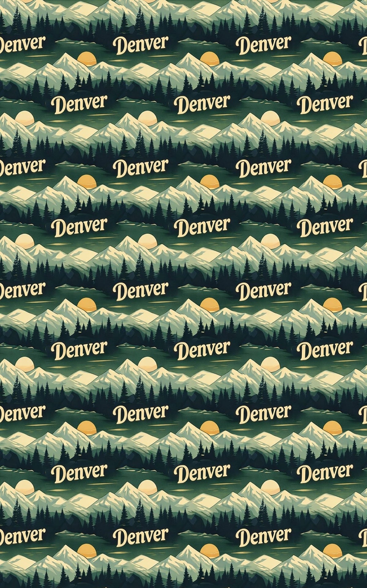 Denver — Alpine Horizon Wrapping Paper - London Penny Gift Wrap