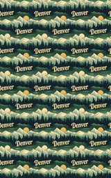 Denver — Alpine Horizon Wrapping Paper - London Penny Gift Wrap