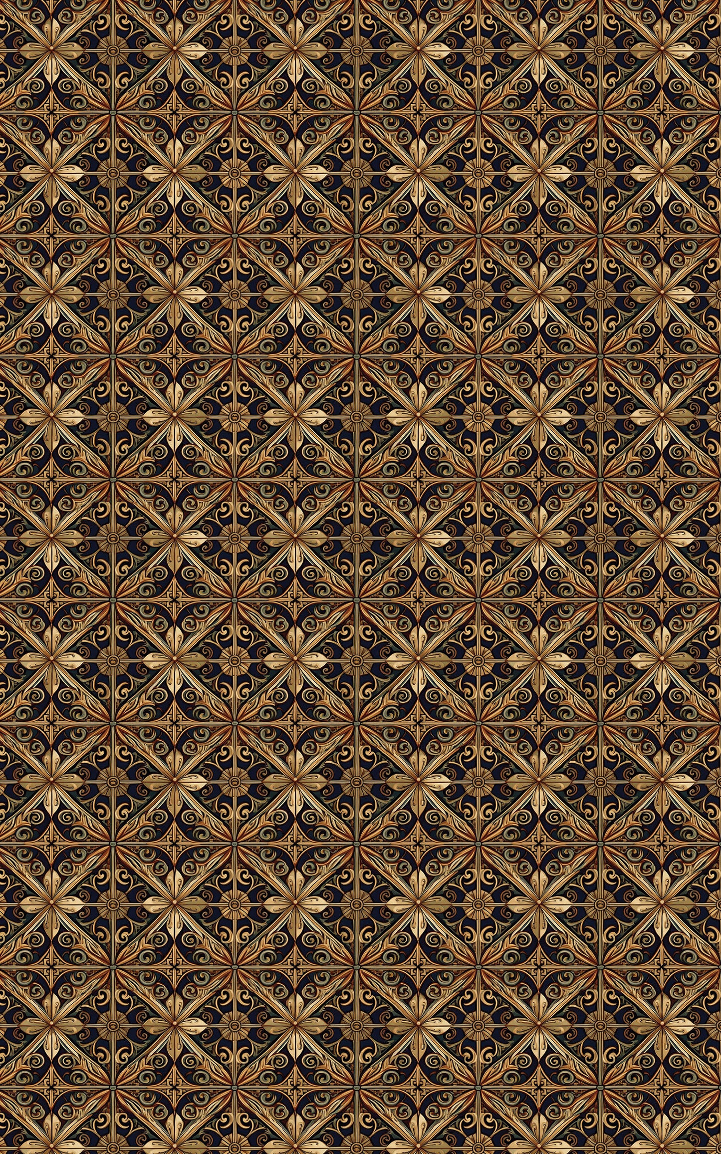 Baroque Scroll Tile