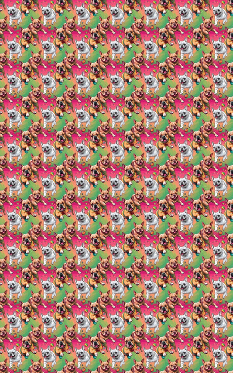 Frenchie Mod Whirl - London Penny Gift Wrap