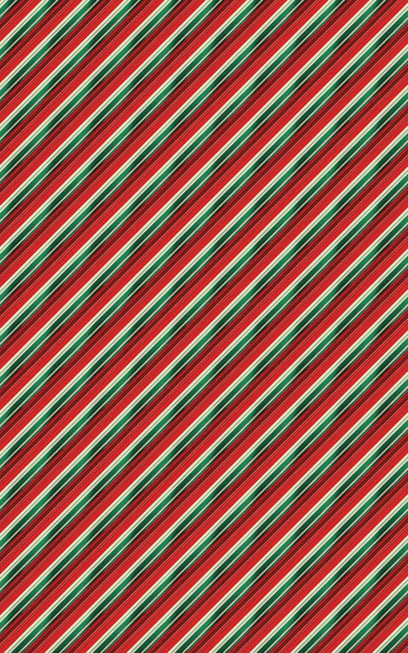 Candy Cane Tartan - London Penny Gift Wrap