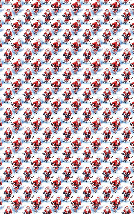 Slapshot Santa - London Penny Gift Wrap