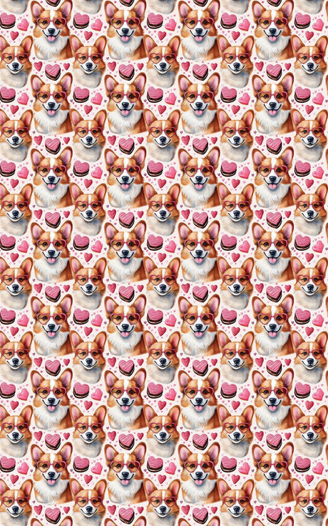 Corgis & Sweet Treats - London Penny Gift Wrap