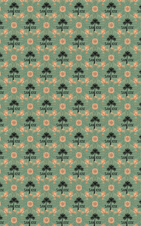 San Jose – Tech Garden Wrapping Paper - London Penny Gift Wrap