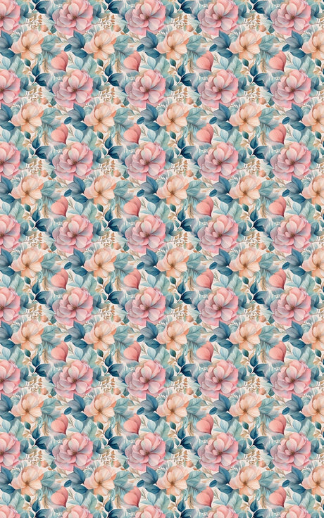 Azure Bloom - London Penny Gift Wrap