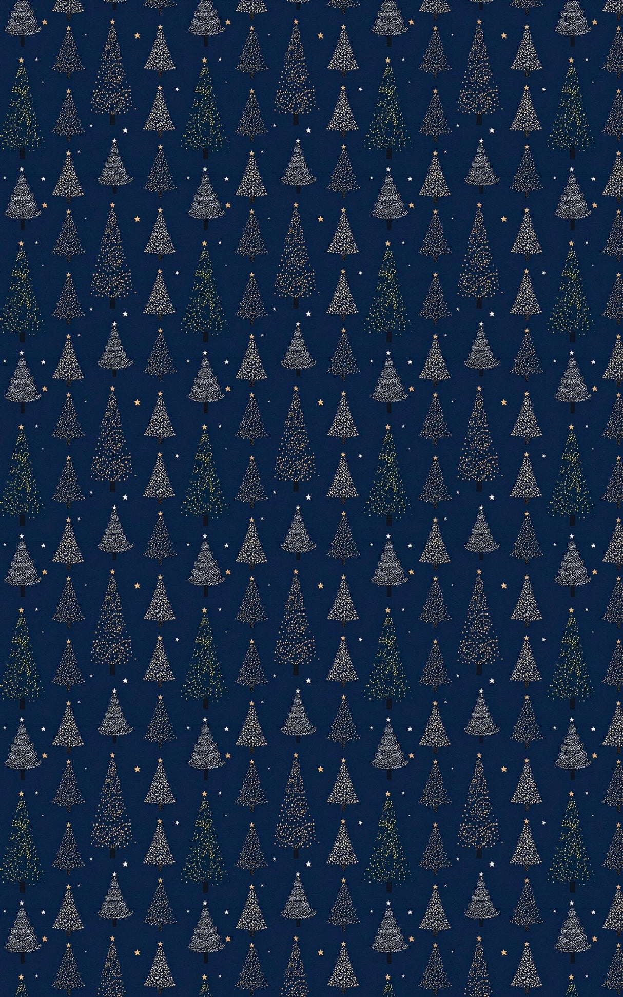 Night Christmas Trees - London Penny Gift Wrap