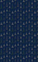 Night Christmas Trees - London Penny Gift Wrap