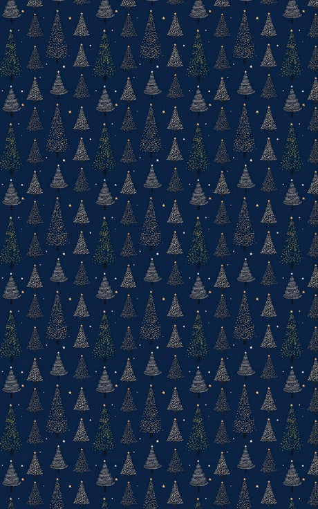 Night Christmas Trees - London Penny Gift Wrap