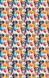 Havanese Birthday Balloons - London Penny Gift Wrap