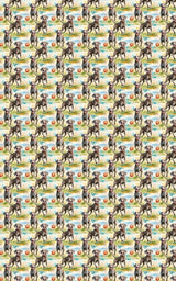 Weimaraner Chase Time - London Penny Gift Wrap