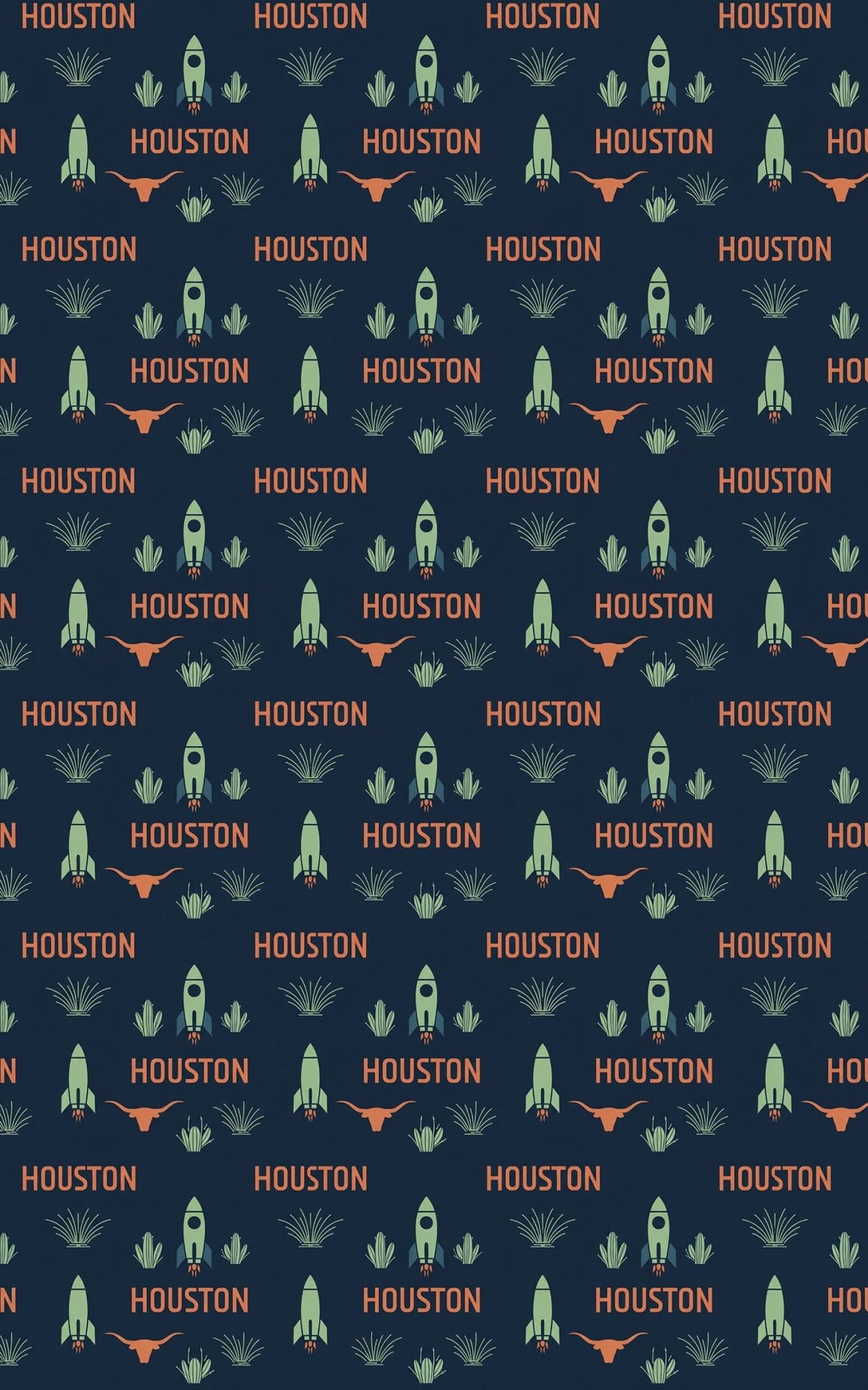 Houston — Space & Prairie Wrapping Paper - London Penny Gift Wrap