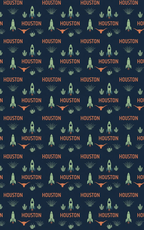 Houston — Space & Prairie Wrapping Paper - London Penny Gift Wrap