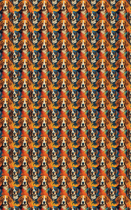 Coonhound Tracks - London Penny Gift Wrap