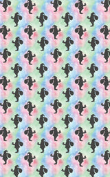 Santa Silhouettes - London Penny Gift Wrap