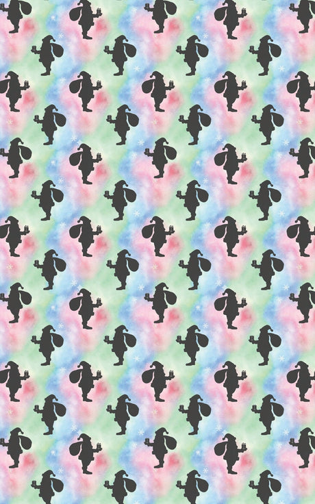 Santa Silhouettes - London Penny Gift Wrap