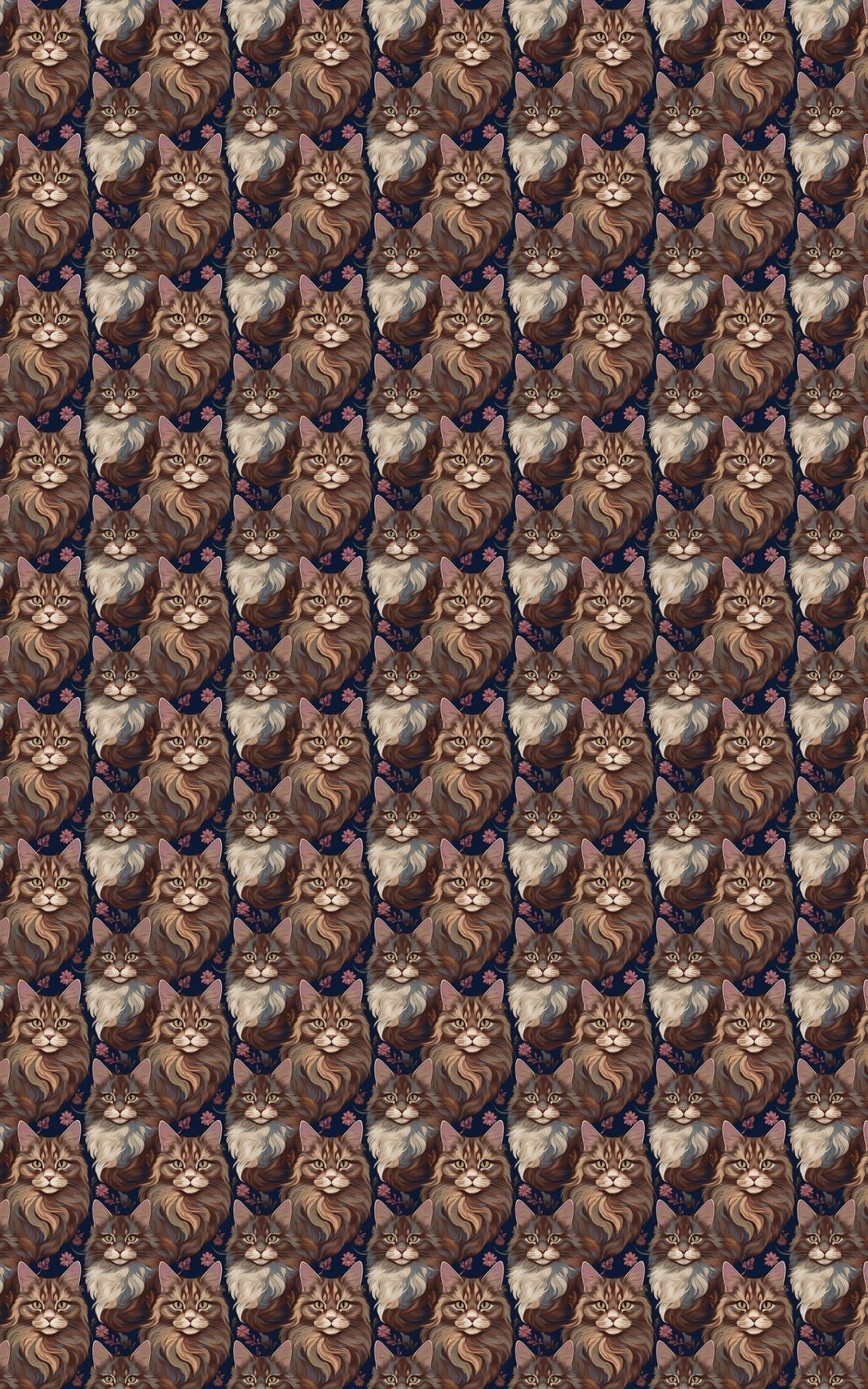 Purrfectly Maine Coon Cat - London Penny Gift Wrap