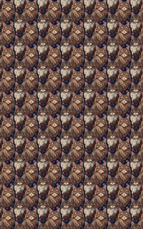 Purrfectly Maine Coon Cat - London Penny Gift Wrap