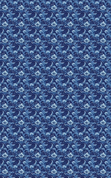 Baroque Bleu - London Penny Gift Wrap