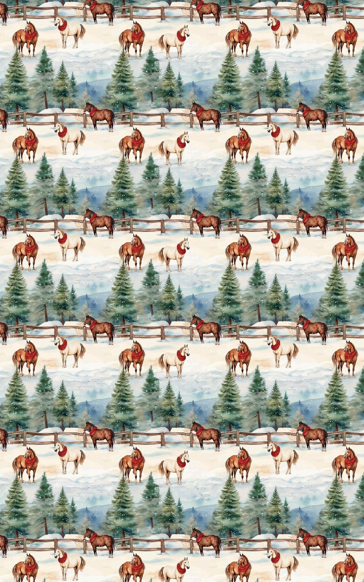 Evergreen Equestrian - London Penny Gift Wrap