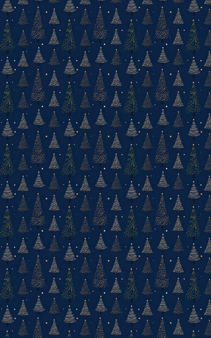 Night Christmas Trees