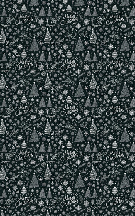 Festive Script - London Penny Gift Wrap