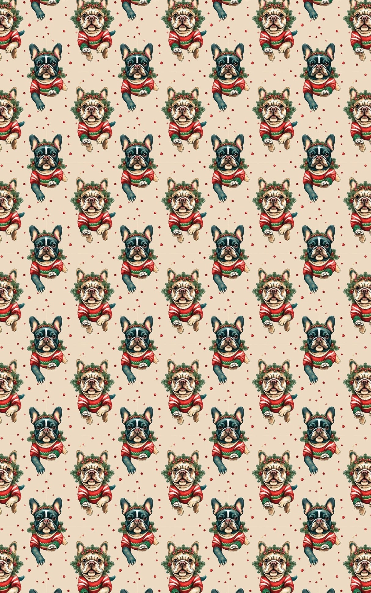 Frenchies Holiday Sweaters - London Penny Gift Wrap