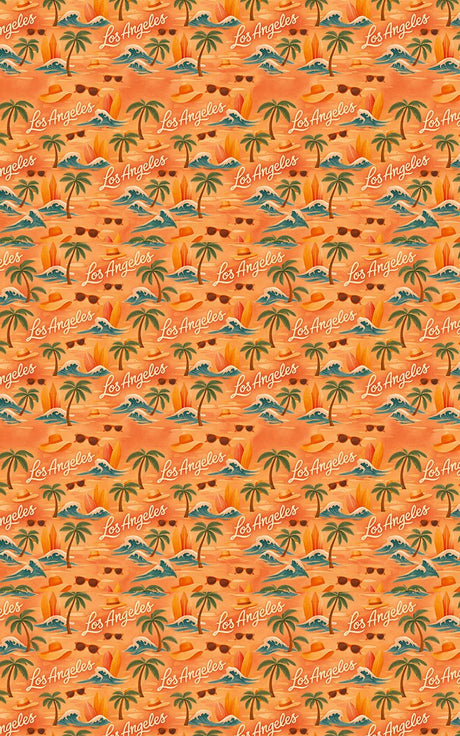 Los Angeles - Sunset Boulevard Vibes Wrapping Paper - London Penny Gift Wrap