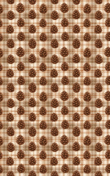 Plaid & Pinecones - London Penny Gift Wrap