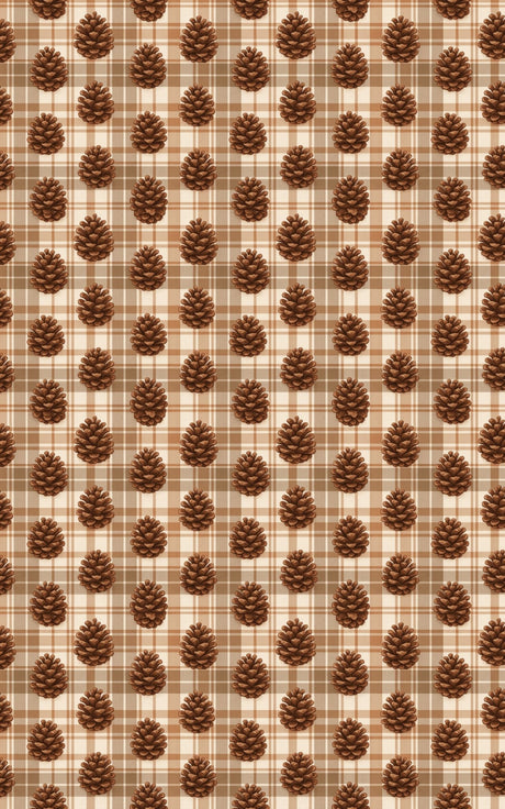Plaid & Pinecones - London Penny Gift Wrap