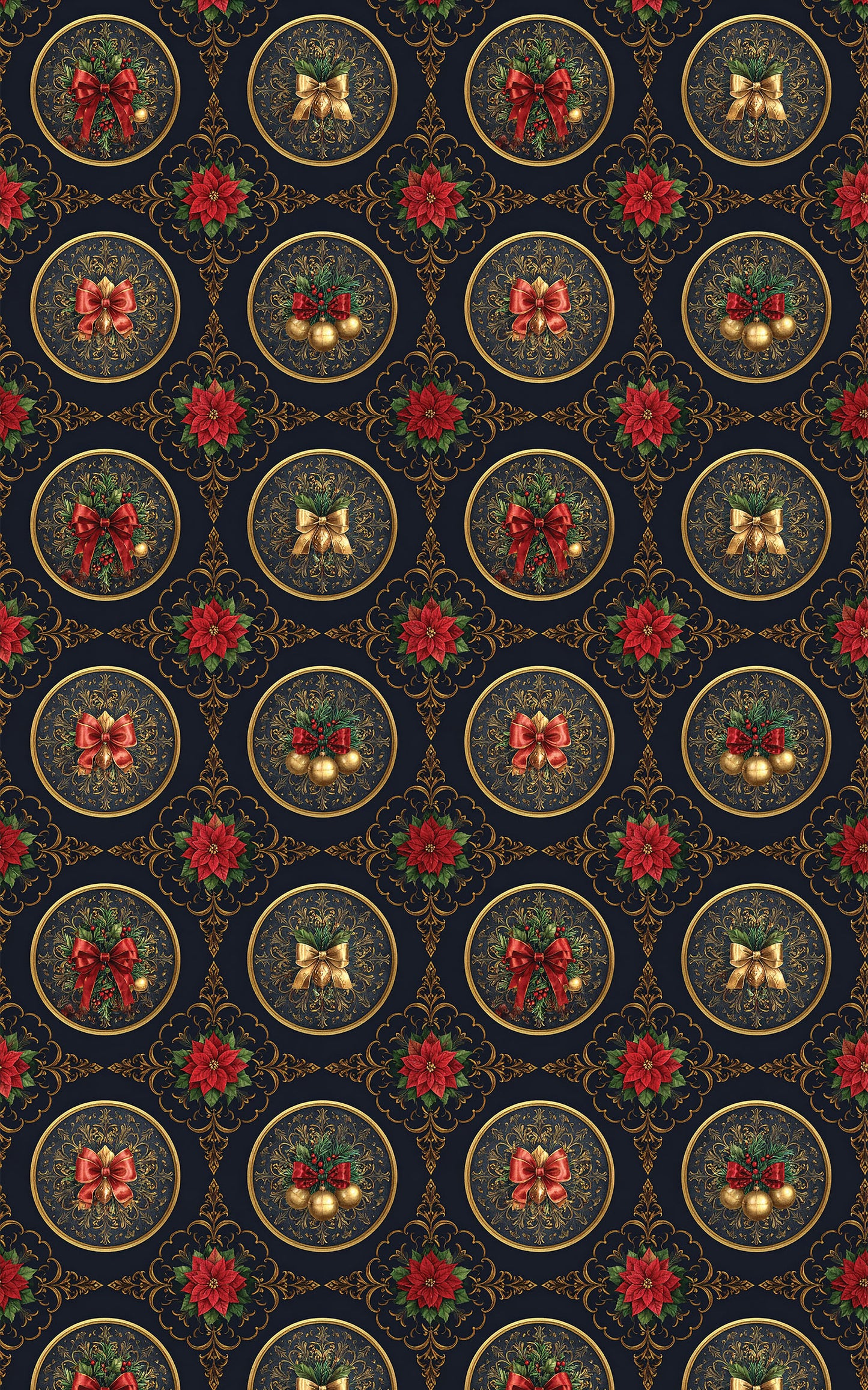 LIMITED TIME | Victorian Christmas Medallions Wrapping Paper