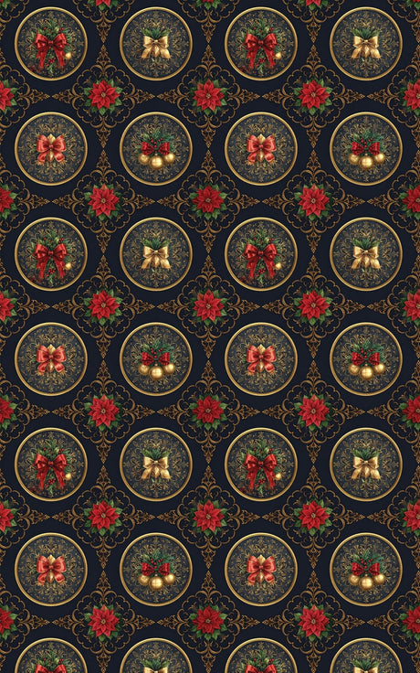 LIMITED TIME | Victorian Christmas Medallions Wrapping Paper - London Penny Gift Wrap